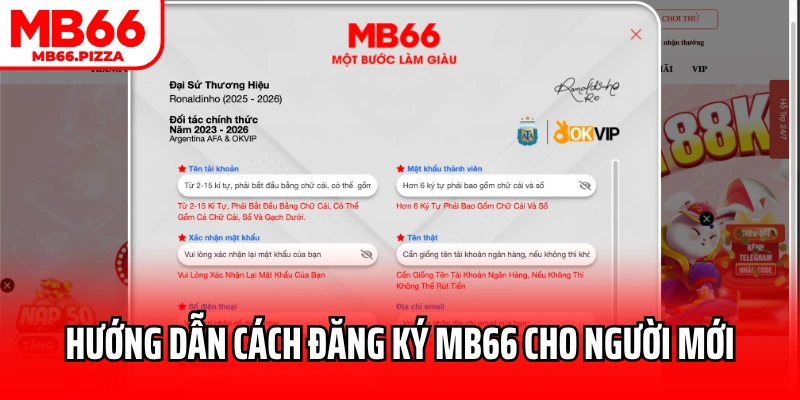 Hướng dẫn cách đăng ký MB66 cho người mới